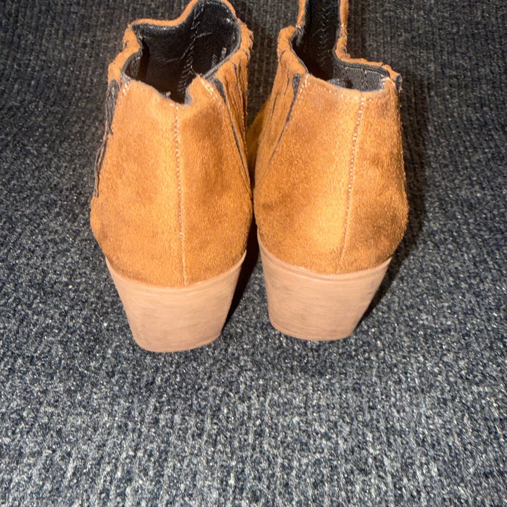 Forever 21 Brown Suede Ankle Booties - Picture 4 of 7